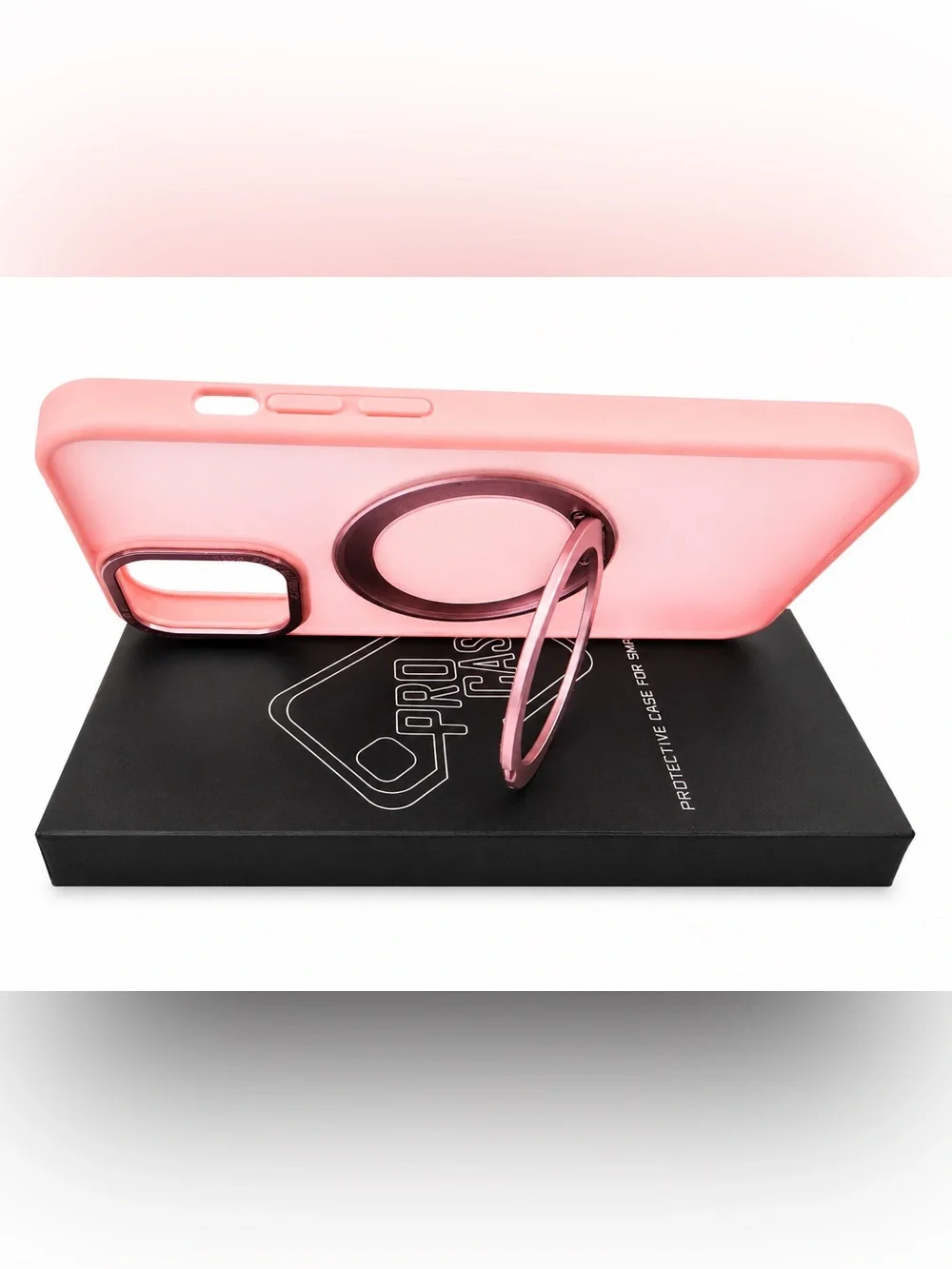 Pink iPhone 12 Pro Max MagSafe Ring Stand Case Cute Barbiecore NIB